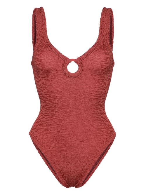 Celine one-piece swimsuit HUNZA G | CELINESWIMWITHFABRICMETALLICROSEWOOD